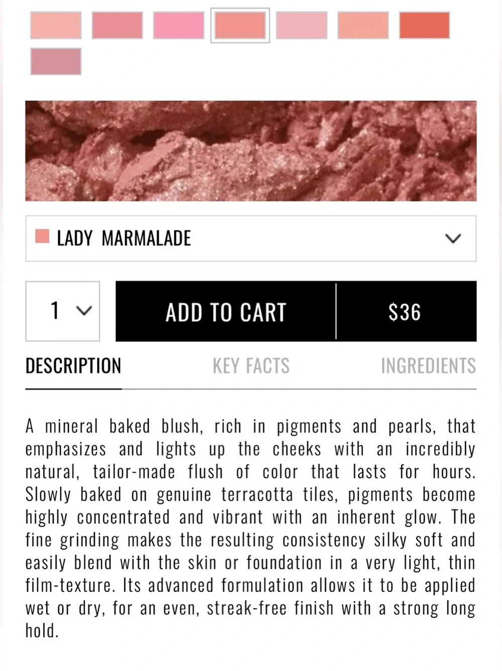 Mineral Baked Blush - Lady Marmalade